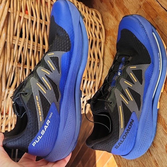 Salomon sz 9 Pulsar Trail Mens Shoes Blue - Picture 4 of 15